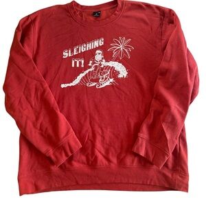 Hurley Red Christmas Graphic Crewneck Sweater – XL